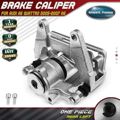Disc Brake Caliper w/ Metal Piston for Audi A6 Quattro 2005 2006 2007 A6 Rear LH - Image 1 of 4
