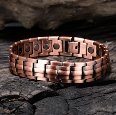 Магнитный браслет для лечения артрита из чистой сплошной меди облегчение боли для мужчин и женщин - Изображение 1 из 4