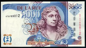 Test Note De La Rue Currency - "Millenium 2000" Sir C. Wren intaglio Specimen - Picture 1 of 2