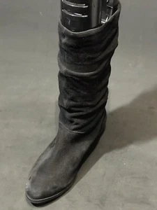 New Dune London Relissa Women's Black Slouch Boots Size  US 6 M / EUR 37 - Picture 1 of 7