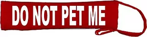 Do Not Pet Me Dog Lead Slip Cover Yellow Red Blue Green Purple Orange 124 - Picture 1 of 11