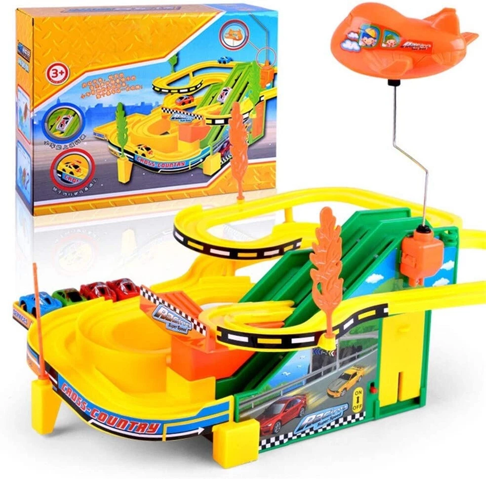 Mini Autodrome Kids Children Play Toy Racing Car Track With 4 Racing Car New - Image 1 of 1