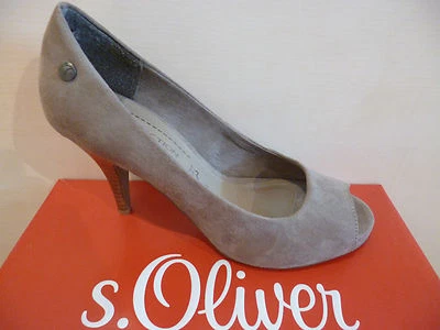 Zapatos de salón para mujer s.Oliver Peep Toe Pepper 29330 ¡NUEVOS! Foto 1 de 4