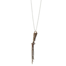 Shotgun Necklace Chain Gun 12 Gauge Jewellery Necklace Pendant Gift Weapon Clasp