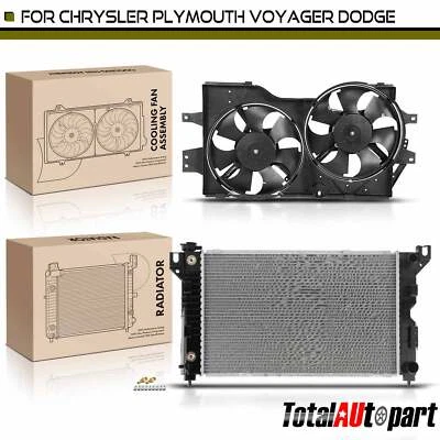 Вентилятор радиатора и охлаждения в сборе для Dodge Grand Caravan Plymouth Voyager Chrysler - Изображение 1 из 4