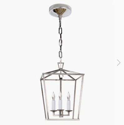 Visual Comfort CHC 2175PN, Darlana 10" Mini Lantern, Polished Nickel - Image 1 of 4
