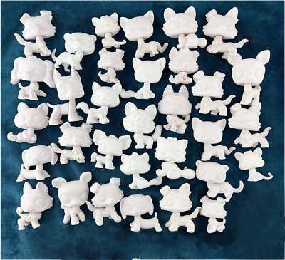 Custom LPS Toys White Bases Random 12x LPS White Molds Design by Yourself Rare - Image 1 of 4