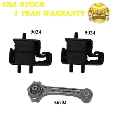 3 PCS FRONT MOTOR MOUNT FIT 1993-1997 Subaru Impreza 1.8L Foto 1 de 4