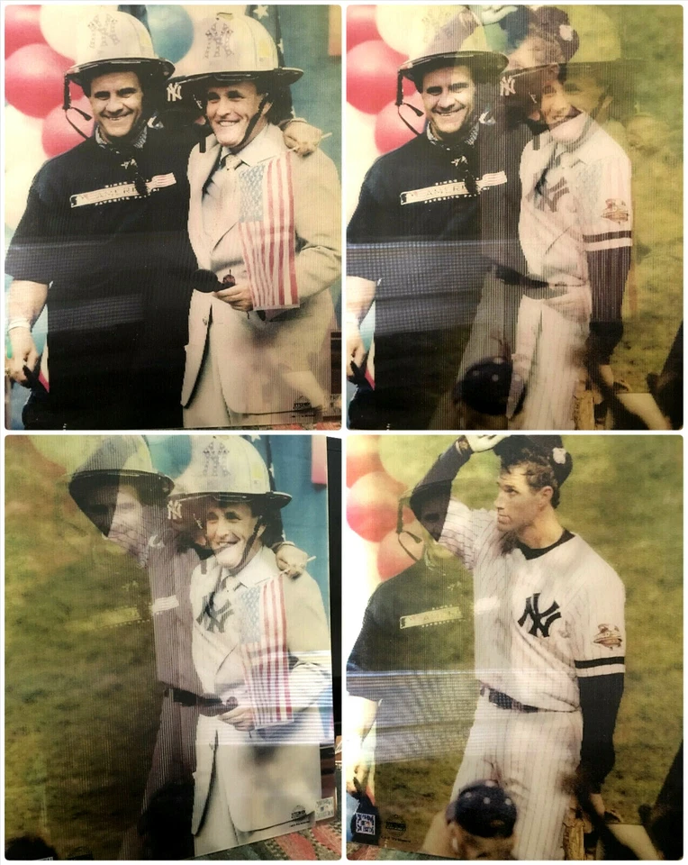 JOE TORRE PAUL O'NEILL ICONIC STEINER SPORTS MAGIC MOTION 16X20 PICTURE - Image 1 of 4