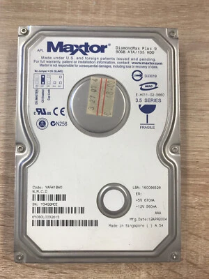 DISCO MAXTOR DIAMONDMAX PLUS 9 IDE 80 GB ATA/133HDD  - Immagine 1 di 2