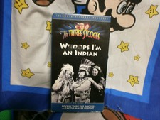 The Three Stooges Whoops I'm An Indian 1996 Columbia TriStar Home Video VHS Tape