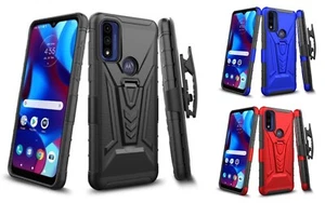 FOR Motorola Moto G Power (2022 ) XT2165DL V 3in1 Holster Clip Case Phone Cover  - Picture 1 of 2