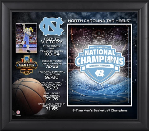 Tar Heels Framed 15x17 2017 NCAA Men's National Champs Collage Cover