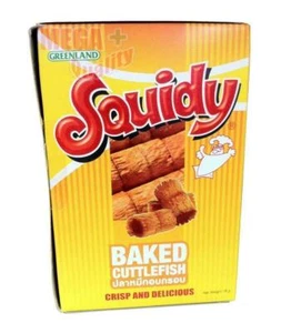 Squidy BAKED CUTTLEFISH CRISP AND DELICIOUS Snack 100% Real Squid GREENLAND 18g - Picture 1 of 4