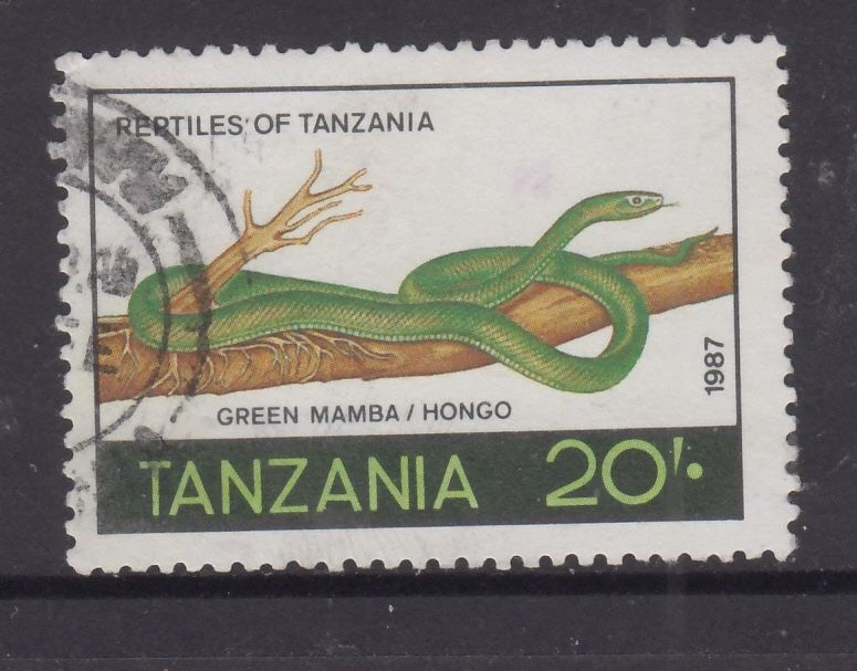 Tanzania - 20s Reptiles Issue (Used 1987 (CV $7) - Image 1 of 1