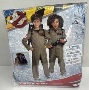 Ghostbusters Spengler Costume Jumpsuit Kids Child Size Large (10-12) Proton Pack - Picture 1 of 8