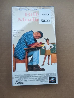VHS BRAND NEW Billy Madison 1995) Adam Sandler RARE Sealed W/WATERMARK Foto 1 de 4