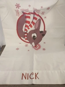 Rudolph The Red-Nosed Reindeer Pillow Case Christmas - Picture 1 of 4