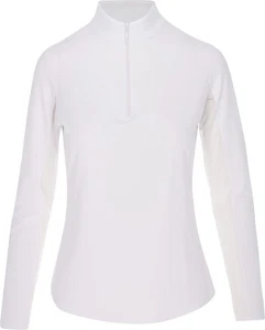 IBKUL Essential LS Zip Mock White Shirt Women XL - Picture 1 of 6