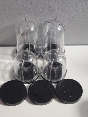 Magic Bullet Accessories Lot Of 11 Pieces Cups Lids -D8 - Image 1 of 2