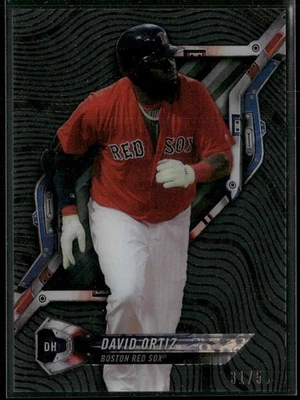 2018 Topps High Tek #HT-DO David Ortiz Black Orbit Diffractor #/50 - Image 1 of 2