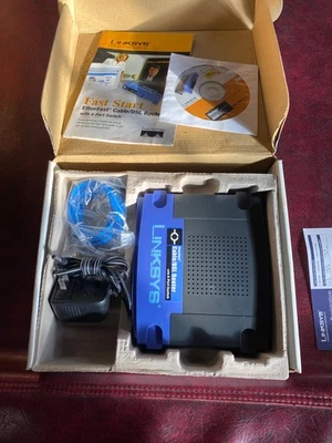 Linksys EtherFast Cable/DSL Router with 4-Port Switch, the BEFSR41 - Image 1 of 2