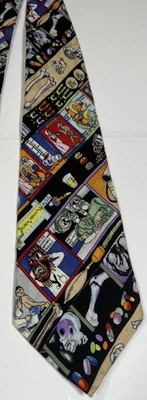 Vintage Tie Nicole Miller  1993 Physicians Doctor Medicine Necktie 100% Silk - Image 1 of 4