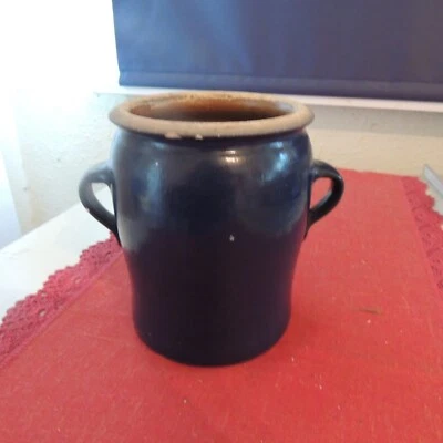 Topf, getöpfert schwarz - Bild 1 von 4