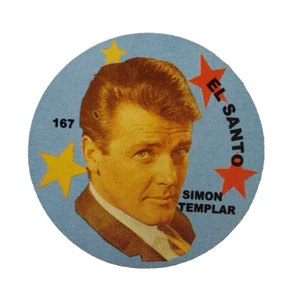 The Saint TV Show Simon Templar Rare Argentina Disc Card Figuritas #167 - Picture 1 of 4