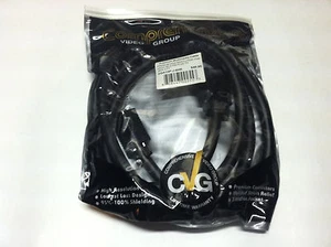 Comprehensive 6 FT. Premium High Res VGA/UXGA HD15 Pin Plug to Jack NEW Black - Picture 1 of 4
