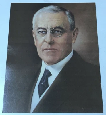 Cuadro retrato del presidente Woodrow Wilson 11x14 impresión de póster Sam Patrick Bowmar Foto 1 de 3