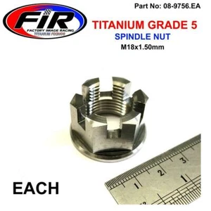 KAWASAKI Versys 1000 2012-2015 REAR AXLE CASTLE FLANGED NUT TITANIUM M18 - Picture 1 of 1