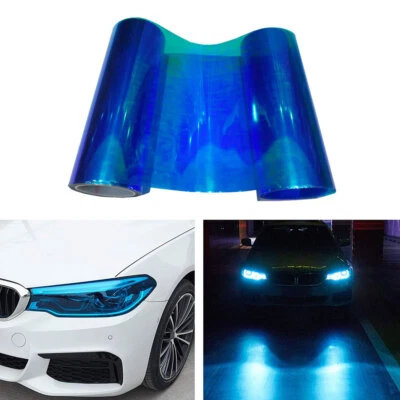 Car Headlight Fog Lights Taillight Tint Film Wrap Stickers Protector Accessories - Image 1 of 4