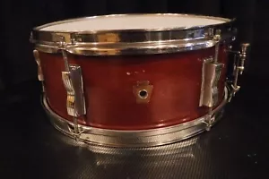 WFL No. 491 Pioneer 5.5x14" 6-Lug Snare Drum NOB Mahogany Lacquer Vintage 1950's - Picture 1 of 15