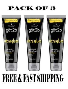 Got2b Ultra Glued Invincible Hair Styling 6 oz (3 PACK) - Picture 1 of 5