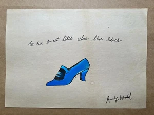 ANDY WARHOL Drawing "handmade" old paper signed and sealed. - Picture 1 of 5