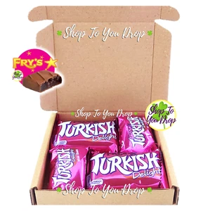 FRYS TURKISH DELIGHT 4 BARS 51g & 15g MINIS PERSONALISED Christmas Gift Box 🎁 - Picture 1 of 12