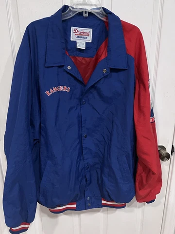 Vintage Diamond Starter Texas Rangers Baseball Club Jacket Size XXL Cover