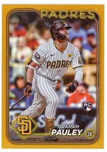2024 TOPPS UPDATE GOLD FOIL  GRAHAM PAULEY SAN DIEGO PADRES - Picture 1 of 1