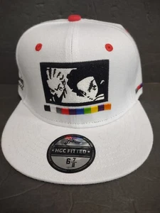 Cappello da baseball The Boondocks taglia 6 7/8 Cartoon Network bianco adulto nuoto Huey Riley - Foto 1 di 7
