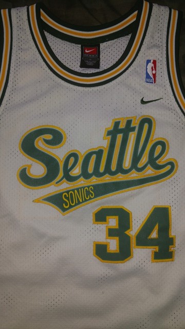 2002-03 Ray Allen Game Worn & Signed Seattle Supersonics Jersey., Lot  #53659