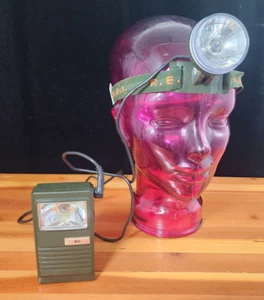 REI Vintage Stirnlampe Taschenlampe Kombi kabelgebunden batteriebetrieben. JAPAN SELTEN. - Bild 1 von 24