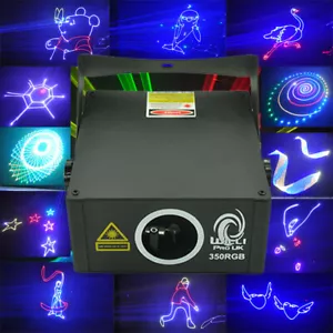 ANIMATION/MUSTER Laserlicht Disco DJ Party rot grün blau 350RGB Laser 350Mw - Bild 1 von 6