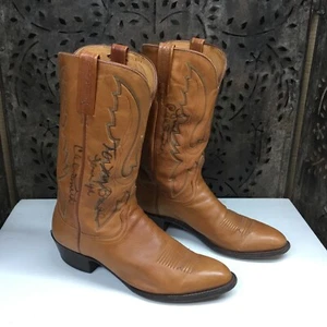 1883 Lucchese Cowboy Boots Signed By Cal Smith ….[T6-02] - Bild 1 von 14
