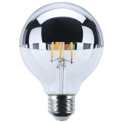 Satco S12541 - 5.5 Watt LED G25 Bulb - Silver Crown - 2700K (2, 6, OR 12 Pack) - Image 1 of 4