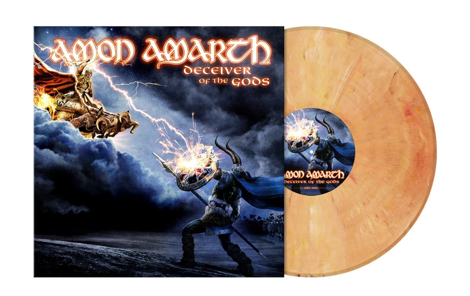 AMON AMARTH - Deceiver Of The Gods LP beige red marbled Vinyl NEUWARE - Bild 1 von 1
