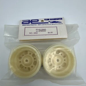 Vintage Team Associated RC10 Rear Rims 6800 Cadillac Jellybean RC 10 Wheels 1.75 - Picture 1 of 5