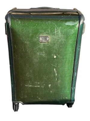 Tumi Tegra Lite Large Green Hard Shell Suitcase Spinner Luggage Carbon Fiber - Image 1 of 4
