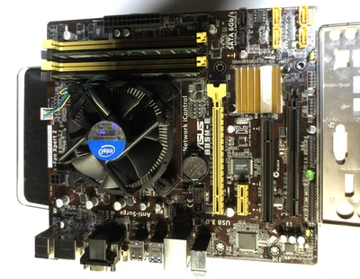 ASUS  B85M-E LGA1150 DDR3 MB & Proc I5-7700 3.3GHZ 8GB Kingston Memory  - Image 1 of 4