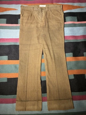 VTG Lee Riders Brown Houndstooth Poly cotton Bootcut Pants 38x31 - Image 1 of 4